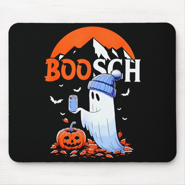 Ghost Boosch Beer Halloween  Mouse Mat (Front)