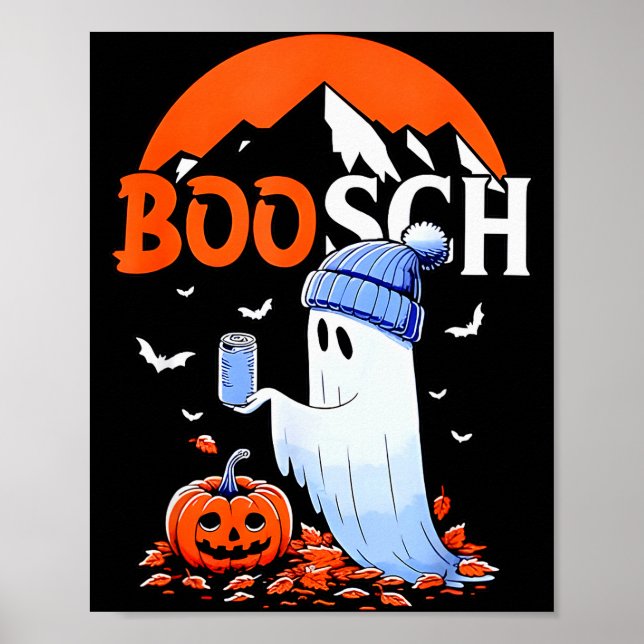 Ghost Boosch Beer Halloween  Poster (Front)