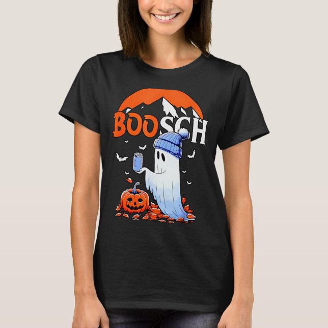 Ghost Boosch Beer Halloween  T-Shirt (Front)