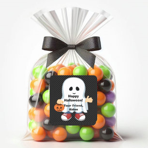 Ghost Boy Kids Halloween Sticker