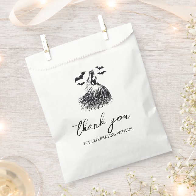 Ghost Bride Bridal Shower Favour Bags (Clipped)