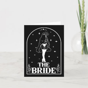Ghost Bride Coven Gothic Halloween Wedding Bachelo Card