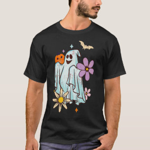 Ghost Bride Lazy Halloween Costume Spirit Ghoul Fl T-Shirt