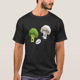 Ghost Brocolli Cauliflower Vegetable Vegetarian T-Shirt