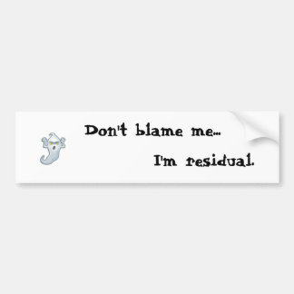 Ghost bumper sticker