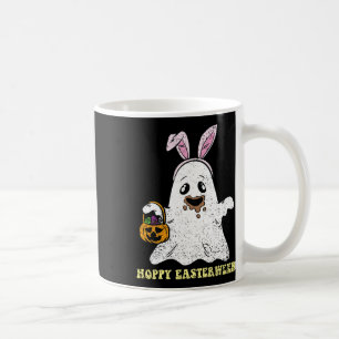 Ghost Bunny Hoppy Easter Egg Hunting Spring Men Wo Coffee Mug