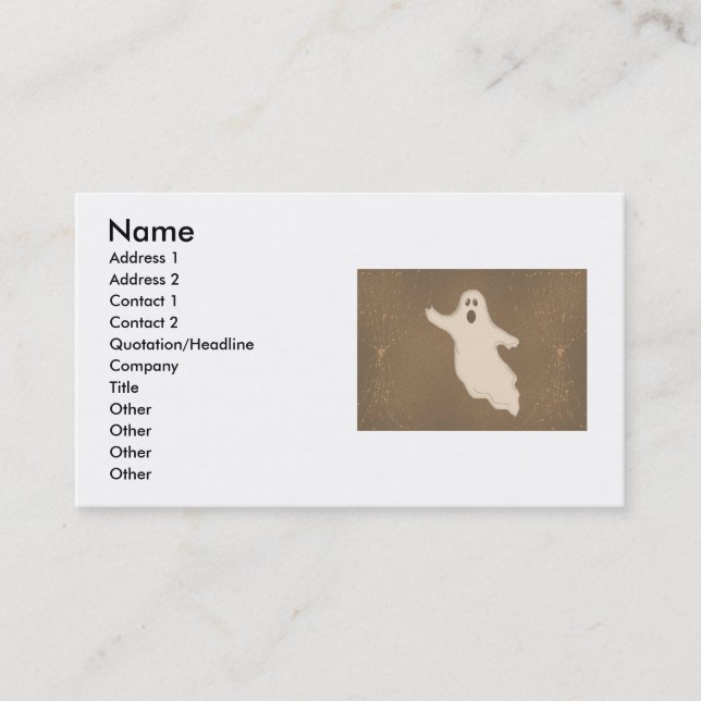 Ghost Business Card (Front)