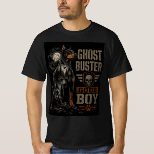 Ghost Buster Good Boy Doberman Halloween Horror Wo T-Shirt