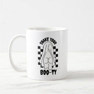Ghost Butt Design – "Shake Your Boo-ty" Coffee Mug