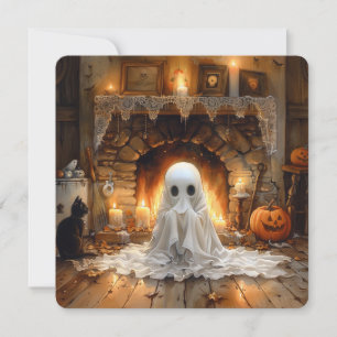 Ghost by the Hearth – A Cosy Halloween Glow