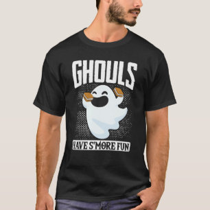 Ghost Camping Halloween Ghouls Have SMore Fun Cost T-Shirt