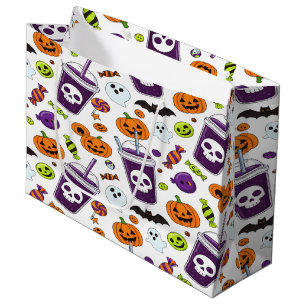 Ghost Candy Halloween Cute to Spooky Large Gift Bag