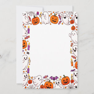 Ghost Candy Halloween Cute to Spooky Sweet Treat Invitation