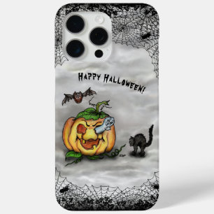 Ghost , Cat , Bat and Pumpkin , Happy Halloween! iPhone 15 Pro Max Case