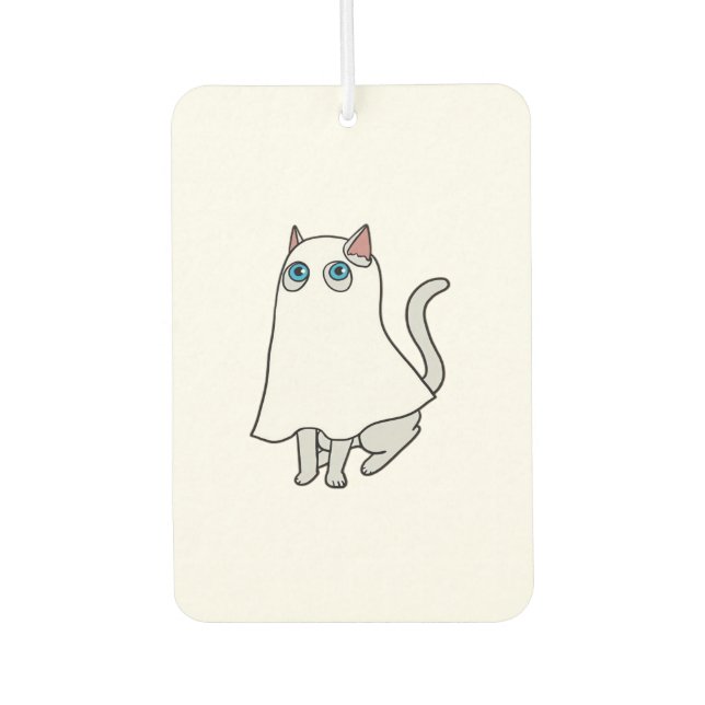 Ghost Cat Classic T-Shirt_1 Car Air Freshener (Front)