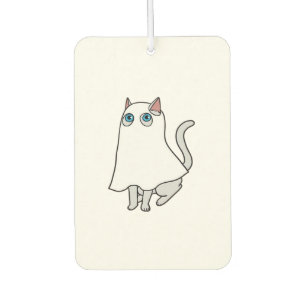 Ghost Cat Classic T-Shirt_1 Car Air Freshener