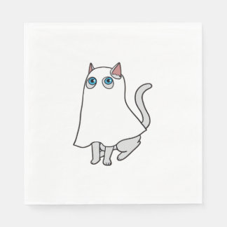 Ghost Cat Classic T-Shirt_1 Napkin