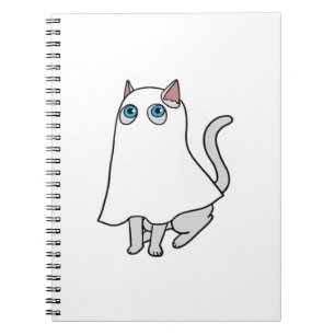 Ghost Cat Classic T-Shirt_1 Notebook