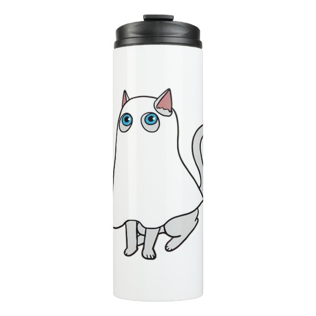 Ghost Cat Classic T-Shirt_1 Thermal Tumbler (Front)