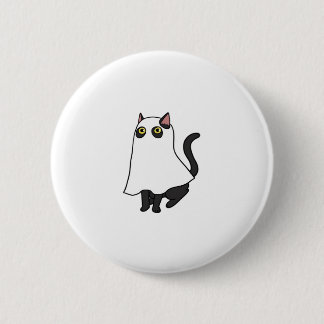 Ghost Cat Classic T-Shirt_2 6 Cm Round Badge