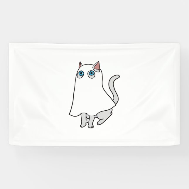 Ghost Cat Classic T-Shirt_2 Banner (Horizontal)