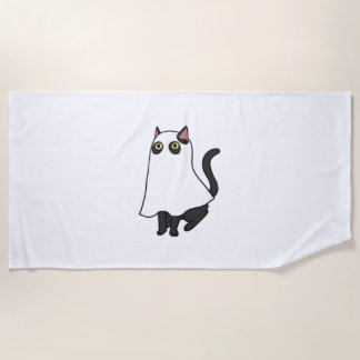 Ghost Cat Classic T-Shirt_2 Beach Towel