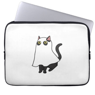 Ghost Cat Classic T-Shirt_2 Laptop Sleeve