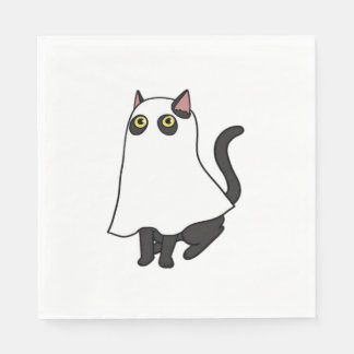 Ghost Cat Classic T-Shirt_2 Napkin