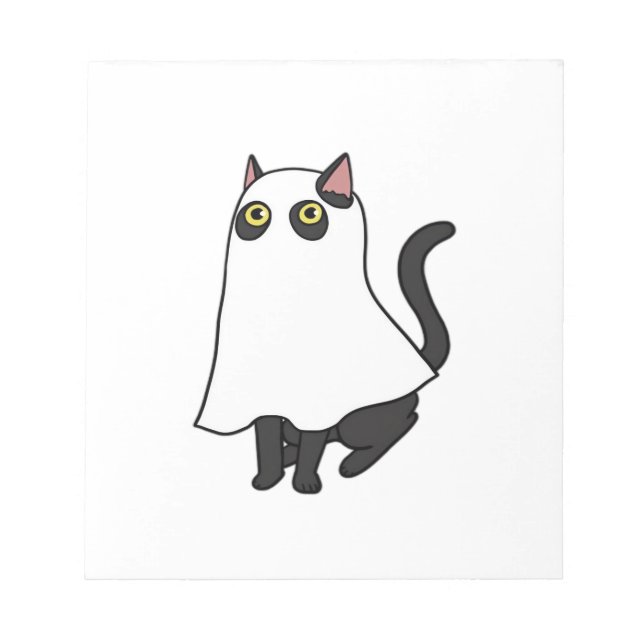 Ghost Cat Classic T-Shirt_2 Notepad (Front)
