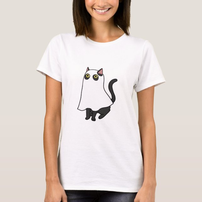 Ghost Cat Classic T-Shirt_2 T-Shirt (Front)