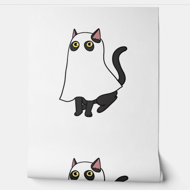 Ghost Cat Classic T-Shirt_2 Wallpaper (Unrolling)