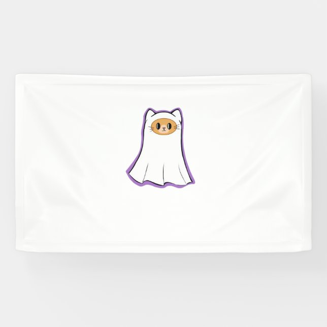 ghost cat Classic T-Shirt_3 Banner (Horizontal)