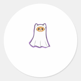 ghost cat Classic T-Shirt_3 Classic Round Sticker