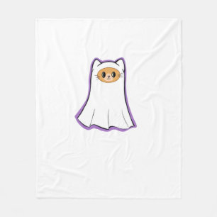 ghost cat Classic T-Shirt_3 Fleece Blanket