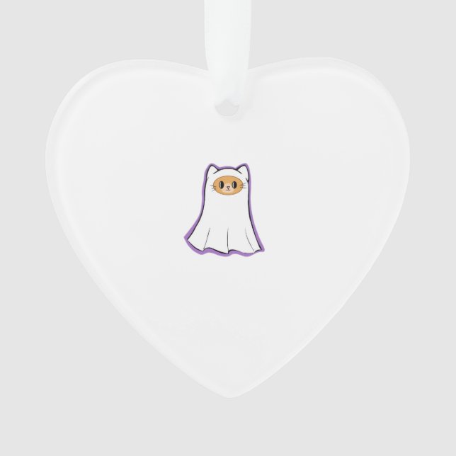 ghost cat Classic T-Shirt_3 Ornament (Front)