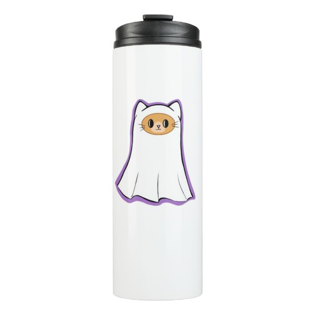 ghost cat Classic T-Shirt_3 Thermal Tumbler (Front)