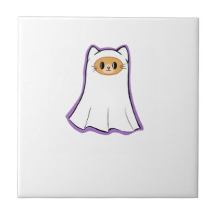 ghost cat Classic T-Shirt_3 Tile