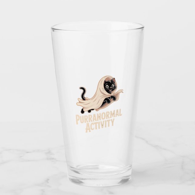 Ghost Cat Classic T-Shirt Glass (Front)