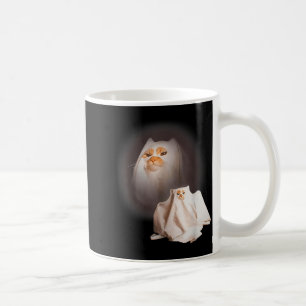 Ghost Cat Ghost Kitten Funny Cat Meme Halloween Coffee Mug