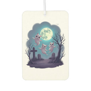 Ghost Cat Parade Car Air Freshener