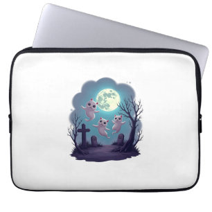 Ghost Cat Parade Laptop Sleeve