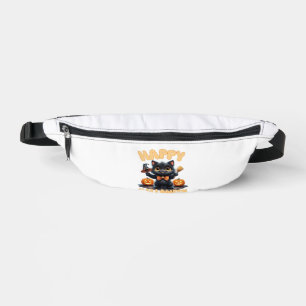 Ghost Cat Tee, Halloween Shirt, Spooky Cute, Unise Bum Bags