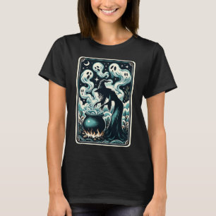 Ghost Cauldron Gothic Supernatural Tarot Card T-Shirt