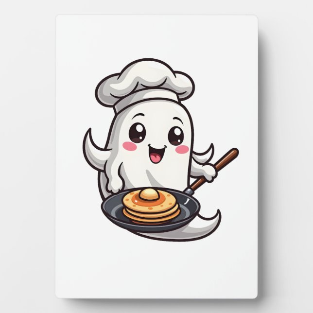 Ghost Chef � Funny Halloween Cooking Tee Plaque (Front)