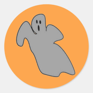 Ghost Classic Round Sticker