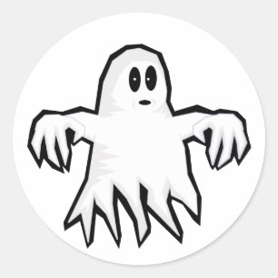Ghost Classic Round Sticker