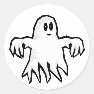 Ghost Classic Round Sticker