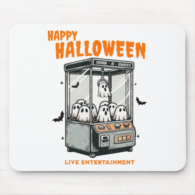 Ghost Claw Game Happy Halloween  Mouse Mat (Front)