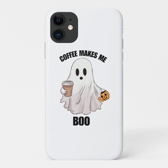 Ghost Coffee Halloween Funny  Case-Mate iPhone Case (Back)
