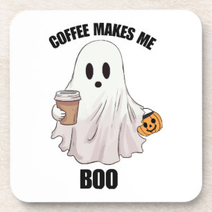 Ghost Coffee Halloween Funny  Coaster